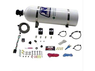 Nitrous Express Dodge EFI Single Nitrous Nozzle System; 15 lb. Bottle (Universal; Some Adaptation May Be Required)