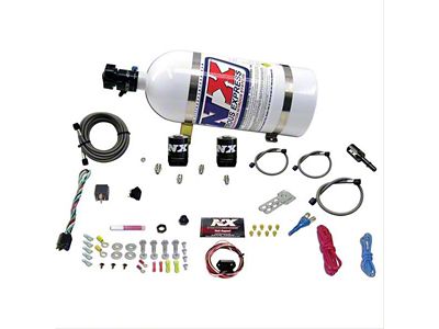 Nitrous Express HEMI Fly-by-Wire Single Nitrous Nozzle System; 10 lb. Bottle (06-23 V8 HEMI Charger, Excluding 6.2L HEMI)