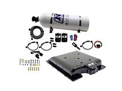 Nitrous Express Integrated Nitrous System with Supercharger Lid; 15 lb. Bottle (15-23 6.2L Charger)