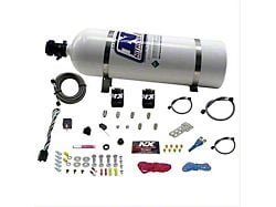 Nitrous Express GM EFI Single Nitrous Nozzle System; 15 lb. Bottle (Universal; Some Adaptation May Be Required)