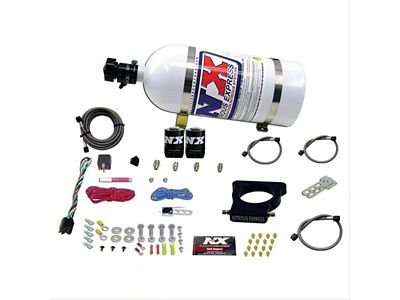 Nitrous Express LS 3-Bolt Nitrous Plate System; 10 lb. Bottle (97-04 Corvette C5)