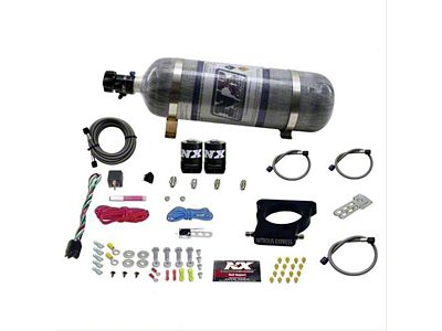 Nitrous Express LS 3-Bolt Nitrous Plate System; 12 lb. Carbon Bottle (97-04 Corvette C5)