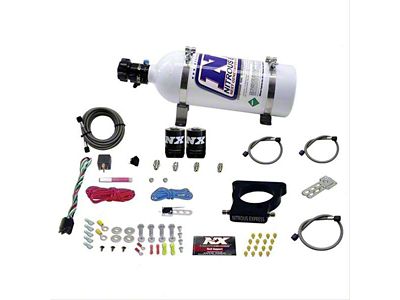 Nitrous Express LS 3-Bolt Nitrous Plate System; 5 lb. Bottle (97-04 Corvette C5)