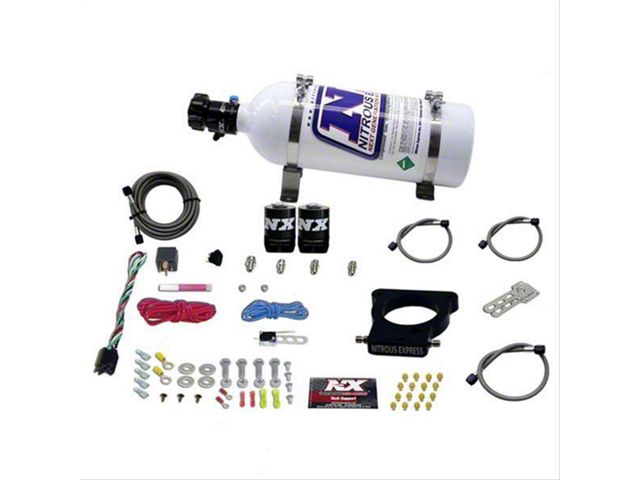 Nitrous Express LS 3-Bolt Nitrous Plate System; 5 lb. Bottle (97-04 Corvette C5)