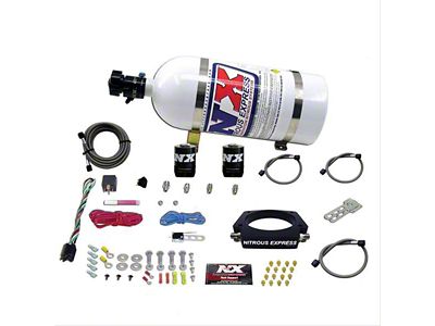 Nitrous Express LS 90mm Nitrous Plate System; 10 lb. Bottle (09-13 Corvette C6)