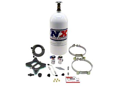 Nitrous Express 2-Valve Mainline EFI Nitrous Plate System; 10 lb. Bottle (96-04 Mustang GT)