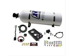 Nitrous Express 3-Valve Nitrous Plate System; 15 lb. Bottle (05-10 Mustang GT)