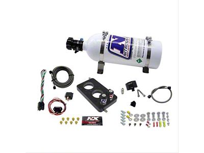 Nitrous Express 3-Valve Nitrous Plate System; 5 lb. Bottle (05-10 Mustang GT)