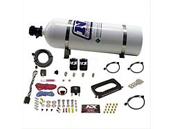 Nitrous Express 4-Valve Nitrous Plate System; 15 lb. Bottle (96-04 Mustang Cobra, Mach 1)