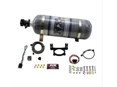 Nitrous Express Coyote Single Nitrous Plate System; 12 lb. Carbon Bottle (11-23 Mustang GT)