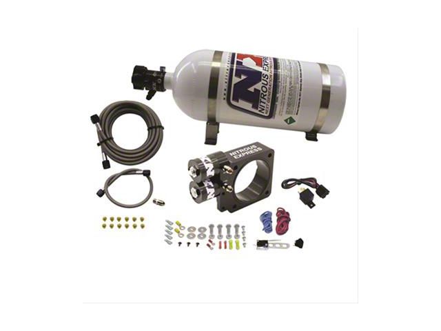 Nitrous Express EFI Nitrous Plate System; 12 lb. Carbon Bottle (86-93 5.0L Mustang)