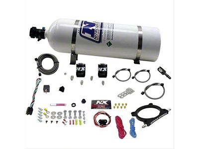 Nitrous Express High Output Nitrous Plate System; 15 lb. Bottle (11-15 Mustang GT)