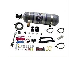 Nitrous Express Nitrous Plate System; 12 lb. Carbon Bottle (07-14 Mustang GT500)