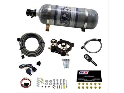 Nitrous Express Nitrous Plate System; 12 lb. Carbon Bottle (15-23 Mustang EcoBoost)