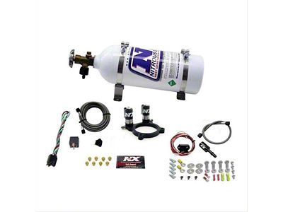 Nitrous Express Nitrous Plate System; 5 lb. Bottle (11-14 Mustang V6)