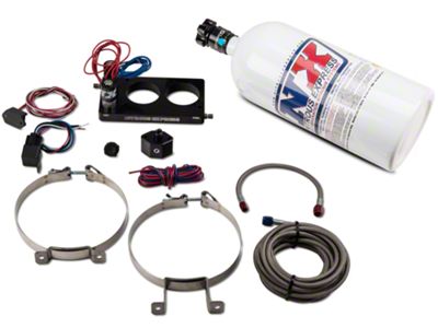 Nitrous Express 3-Valve Nitrous Plate System; 10 lb. Bottle (05-10 Mustang GT)