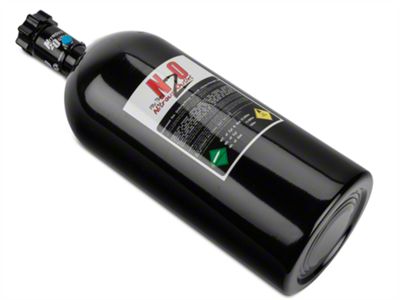 Nitrous Outlet Bottle and High Flow Valve; 10 lb. (79-25 Mustang)