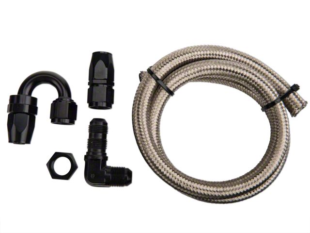 Nitrous Outlet 180 Degree Blow Down Kit with 90 Degree Bulkhead Fitting (79-24 Mustang)