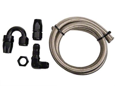 Nitrous Outlet 180 Degree Blow Down Kit with 90 Degree Bulkhead Fitting (79-23 Mustang)