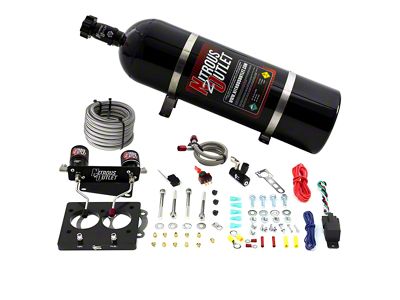 Nitrous Outlet 52mm LT1 Hardline Plate System; 12 lb. Bottle (93-97 5.7L Camaro)