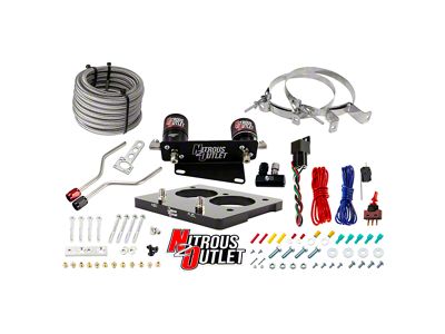Nitrous Outlet 52mm LT1 Hardline Plate System; 15 lb. Bottle (93-97 5.7L Camaro)