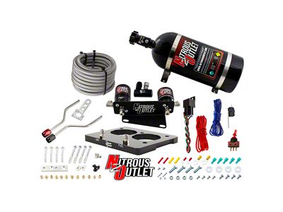 Nitrous Outlet 58mm LT1 Hardline Plate System; No Bottle (93-97 5.7L Camaro)