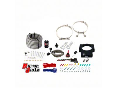 Nitrous Outlet 92mm Dry LSX Plate System; No Bottle (10-15 V8 Camaro)