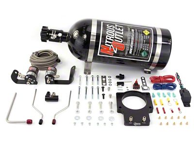 Nitrous Outlet 92mm Wet LSX Plate System; 10 lb. Bottle (10-15 V8 Camaro)