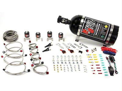 Nitrous Outlet EFI Dual Stage Single Nozzle System; 10 lb. Bottle (93-15 V8 Camaro)