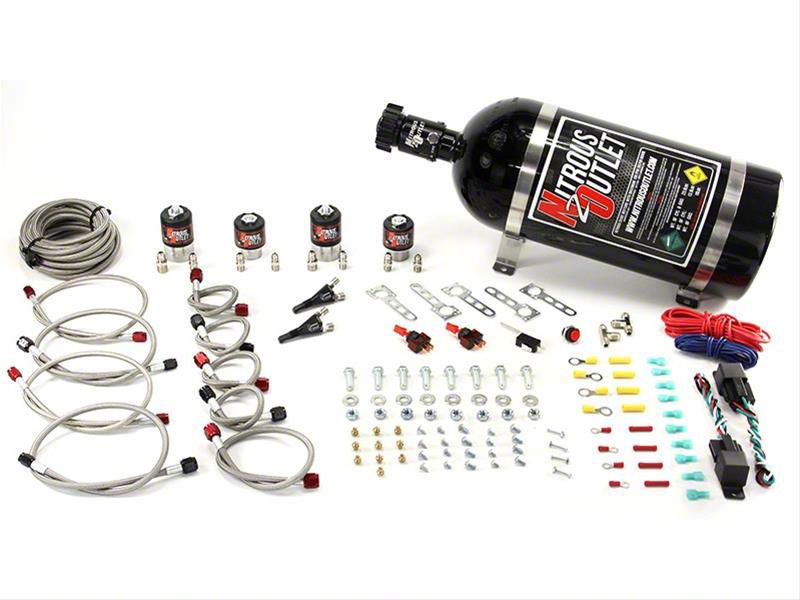 Nitrous Outlet Camaro EFI Dual Stage Single Nozzle System; 15 lb
