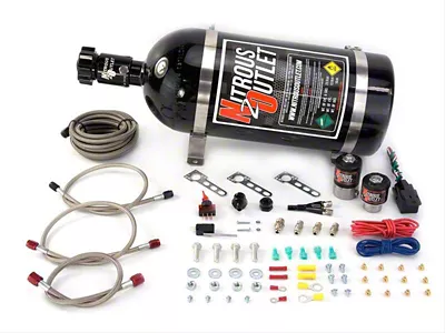 Nitrous Outlet EFI Single Nozzle System; 12 lb Bottle (93-15 V8 Camaro)