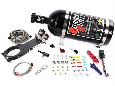 Nitrous Outlet Hardline Plate System; 10 lb. Bottle (16-19 Camaro SS)