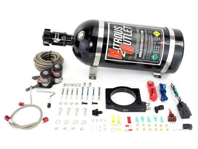 Nitrous Outlet Hardline Plate System; 12 lb. Bottle (12-15 Camaro ZL1)