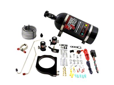 Nitrous Outlet MSD Atomic Airforce Intake Hardline Plate System; 10 lb. Bottle (16-24 Camaro LT1, SS)
