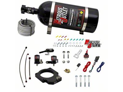 Nitrous Outlet Plate System; 12 lb. Bottle (17-24 Camaro ZL1)