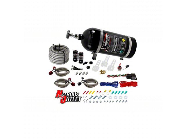 Nitrous Outlet X-Series EFI Single Nozzle System; 10 lb. Bottle (93-15 V8 Camaro)