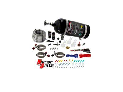 Nitrous Outlet X-Series Single Nozzle System; 10 lb. Bottle (16-24 Camaro LT1, SS)