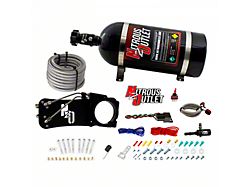 Nitrous Outlet 85mm 5.7L Hemi Intake Hardline Plate System; 12 lb. Bottle (09-19 5.7L HEMI Challenger)