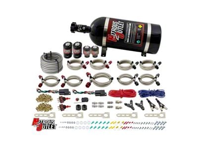Nitrous Outlet EFI Dual Stage Single Nozzle System; 10 lb. Bottle (Universal; Some Adaptation May Be Required)