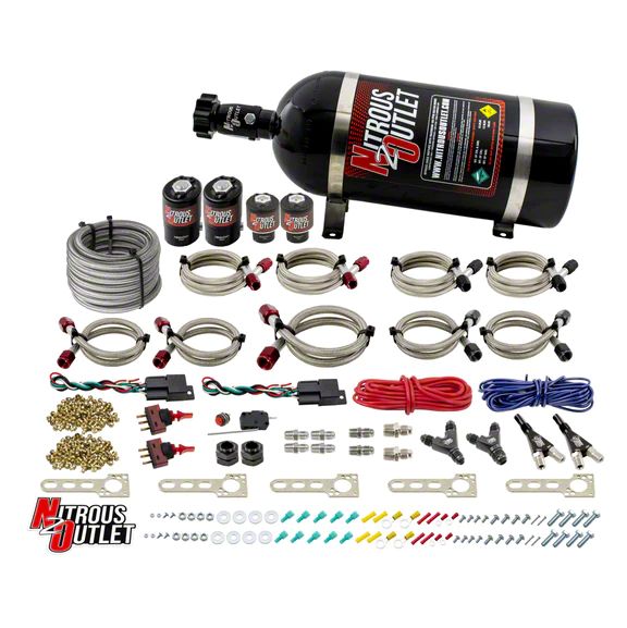 Nitrous Outlet Challenger EFI Dual Stage Single Nozzle System; No