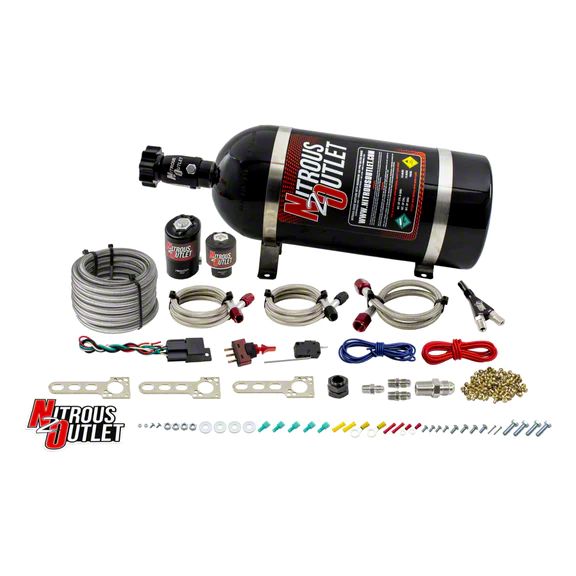 Nitrous Outlet Challenger EFI Single Nozzle System; 15 lb. Bottle 00