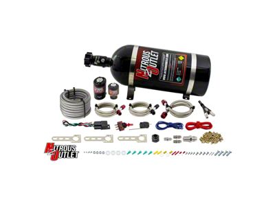 Nitrous Outlet EFI Single Nozzle System; 15 lb. Bottle (Universal; Some Adaptation May Be Required)