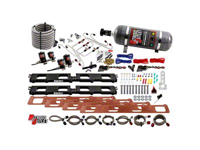 Nitrous Outlet Whipple 3.0 Blower Spacer Plate System; 12 lb. Bottle (15-23 6.2L HEMI Challenger)