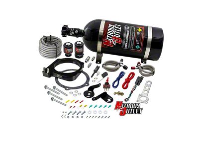 Nitrous Outlet 105mm 6.2L Hemi Plate System; 10 lb. Bottle (15-23 6.2L HEMI Charger)