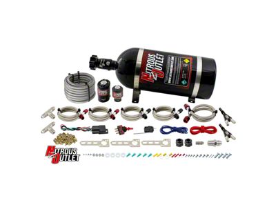 Nitrous Outlet EFI Dual Nozzle System; No Bottle (Universal; Some Adaptation May Be Required)
