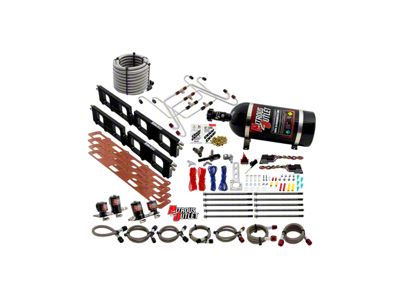 Nitrous Outlet Spacer Plate System; 12 lb. Bottle (15-23 6.2L HEMI Charger)