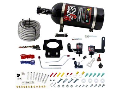 Nitrous Outlet 90mm FAST Intake Plate System; 10 lb. Bottle (97-04 Corvette C5 w/ 90mm FAST Intake Manifold)