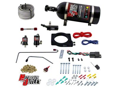 Nitrous Outlet 90mm Nitrous Plate System; 10 lb. Bottle (20-24 Corvette C8, Excluding Z06)