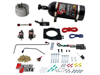 Nitrous Outlet 90mm Nitrous Plate System; 12 lb. Bottle (20-25 Corvette C8, Excluding Z06)
