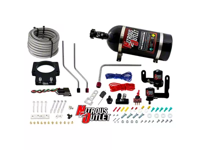 Nitrous Outlet 90mm Plate System; 10 lb. Bottle (08-13 6.2L Corvette C6 w/ 90mm Intake Manifold, Excluding ZR1)